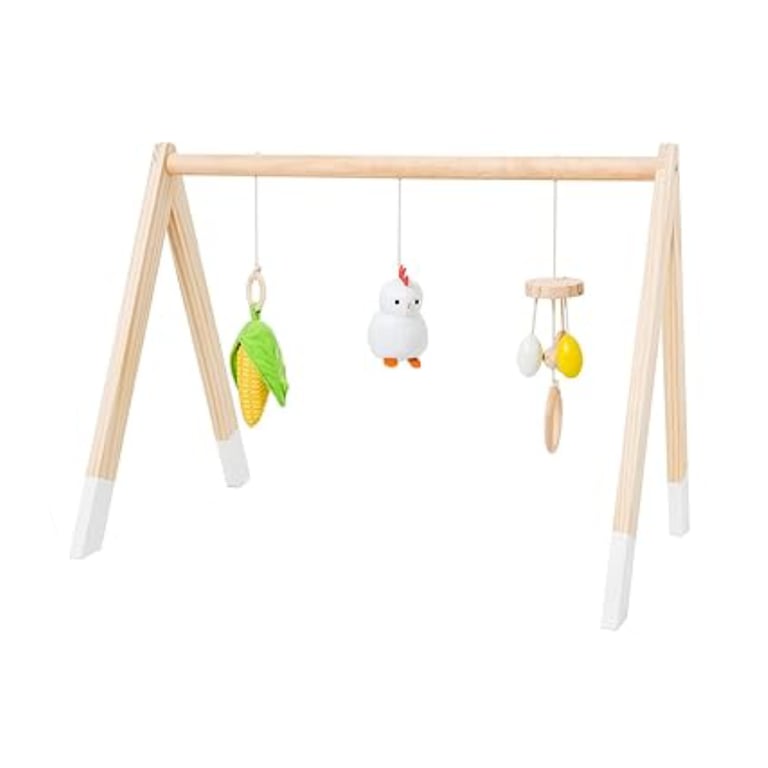 Montessori Little Big Friends Wooden Activity Gym Farm