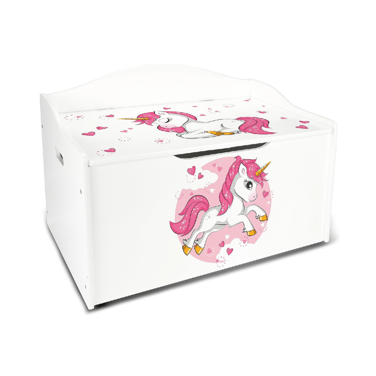 Montessori Leomark XL Storage Bench Pink Unicorn