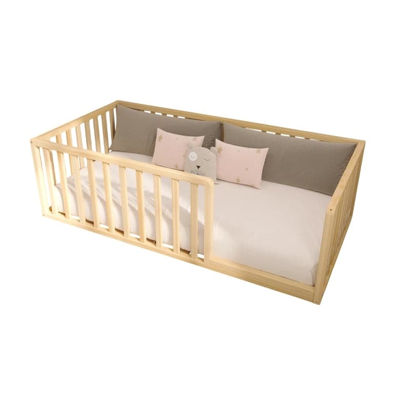 Montessori SignaturedWood Romeo Twin Floor Bed 19H