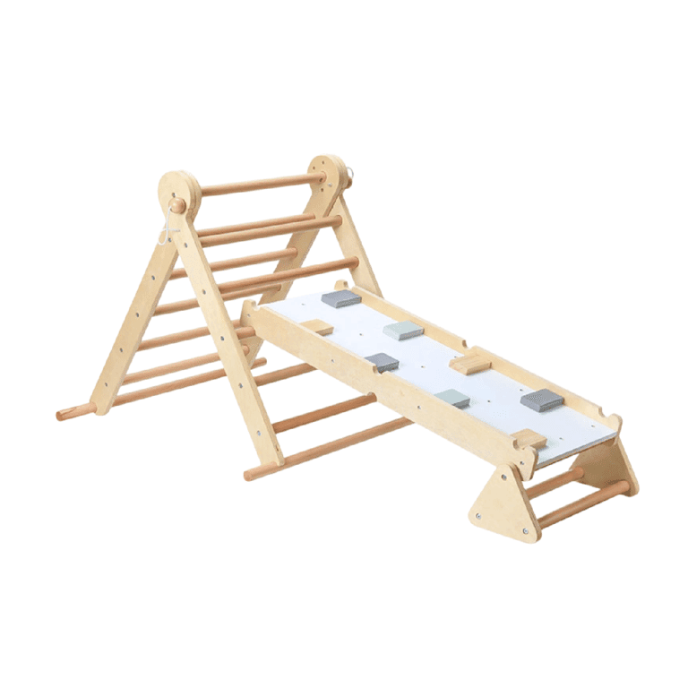 Montessori mamabrum Climbing Triangle With Climbing Wall