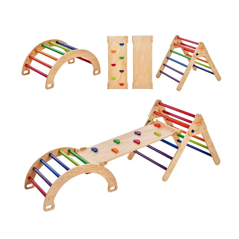 Montessori VEVOR 5-in-1 Climbing Set Large Colorful