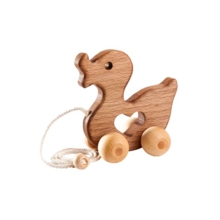 Montessori PoppyBabyCo Pull Along Toy Duck