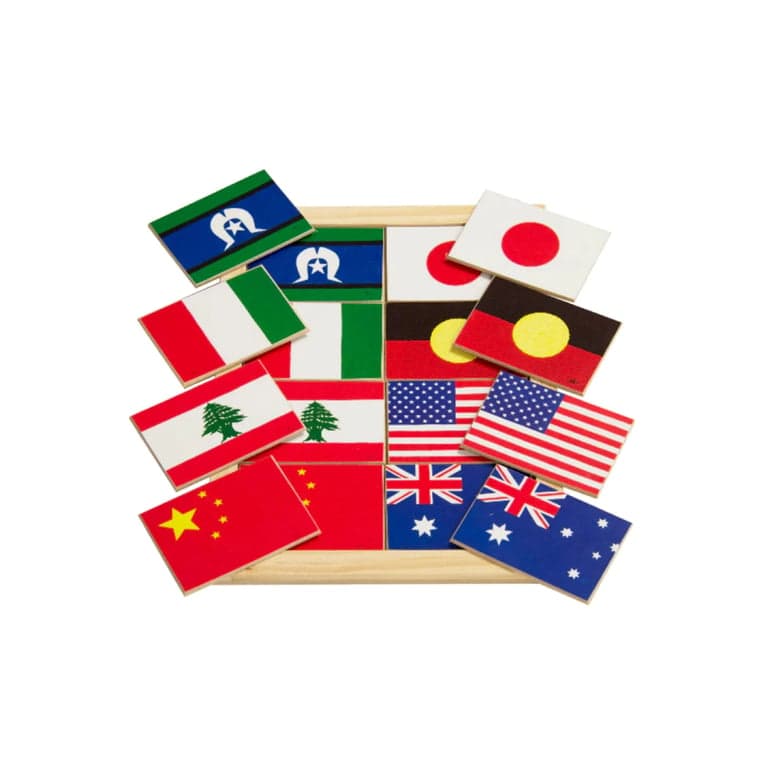 Education National Flags Memory Game