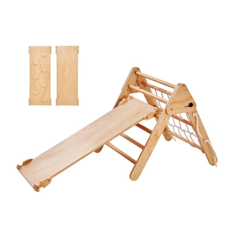 Montessori VEVOR 4-in-1 Climbing Set Natural