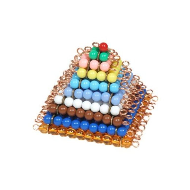 Montessori Affordable Montessori Colored Bead Square