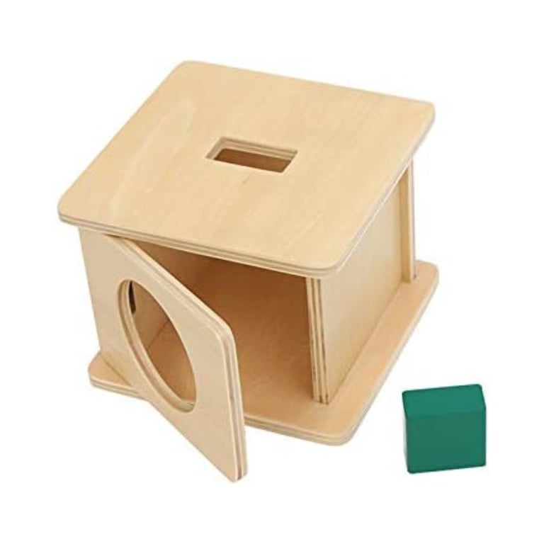 Montessori Adena Montessori Imbucare Box With Rectangular Prism Sliding Top Box