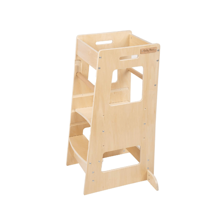 Montessori Kiddymoon Adjustable Toddler Tower Natural