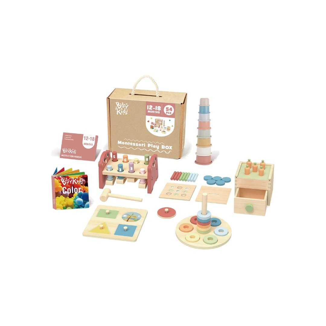 Busy Kids Montessori Play Box Set 12-18 Months 1