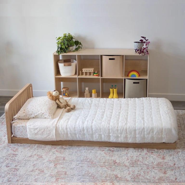 Sprout Kids Sosta Floor Bed Platform With Headboard Twin