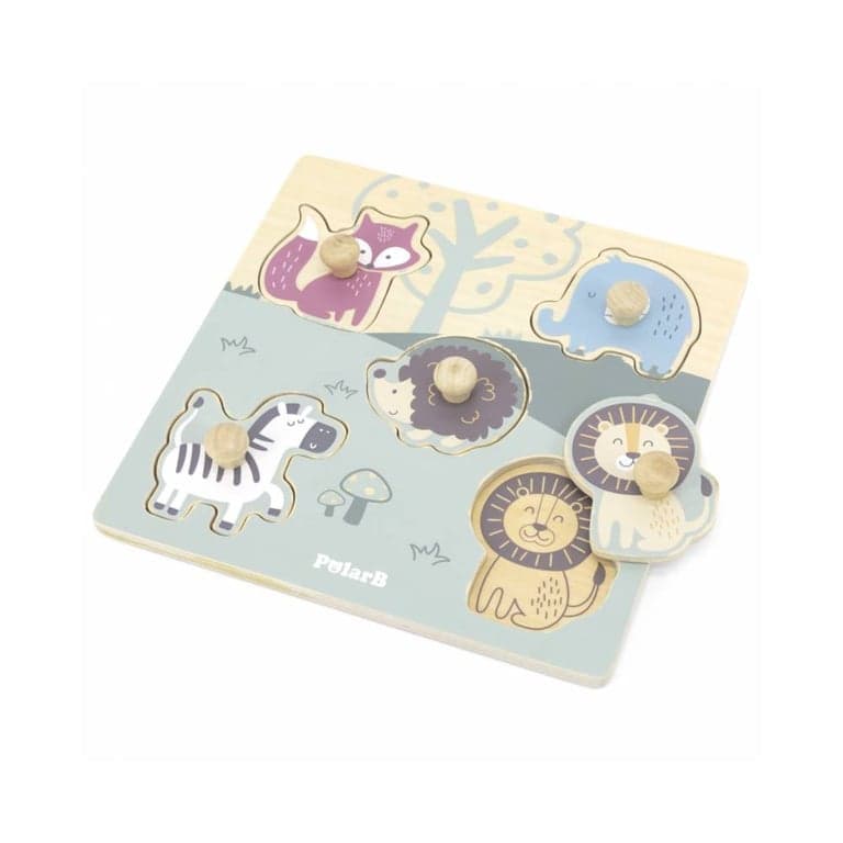 PolarB Knob Shape Puzzle Animals
