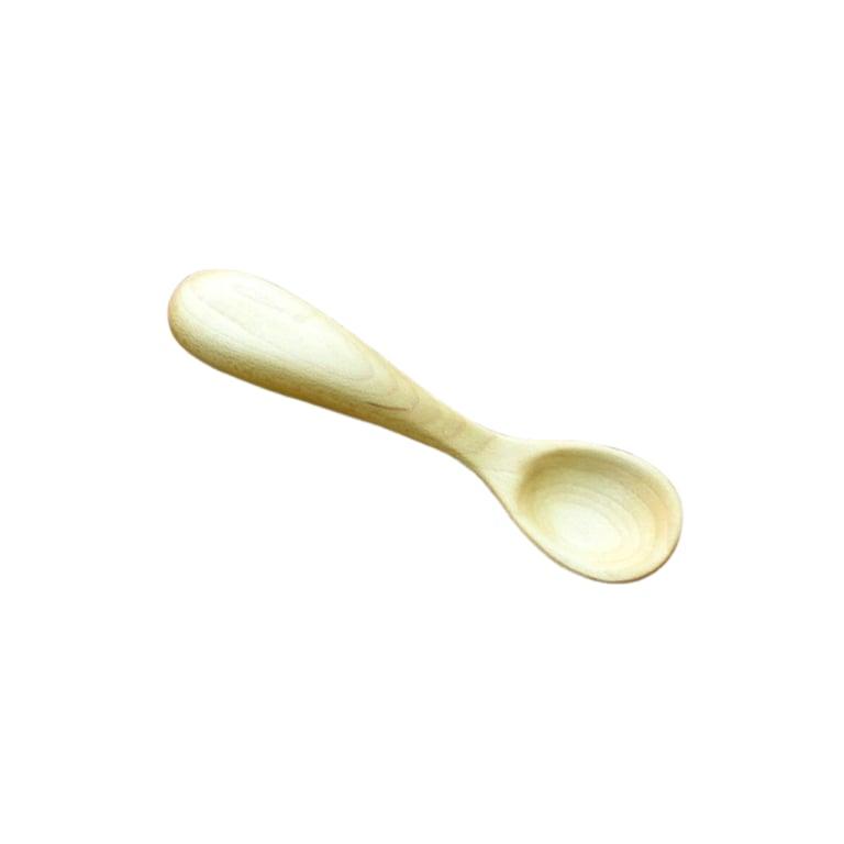 Montessori Canadian Woodcrafts Baby Spoon With Chunky Handle Maple