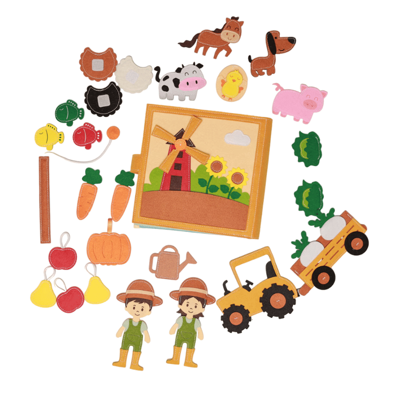 Montessori Little Cloudy Shop Farm Quiet Busy Book