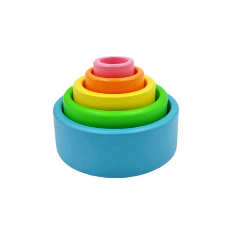 Green Elephant Home and Toys Nesting Bowls Pastel Macaron Colors