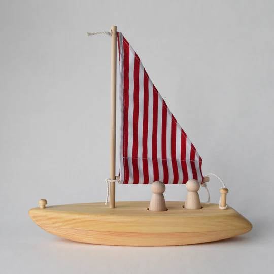 Montessori Salt Air Supply Sailboat Red