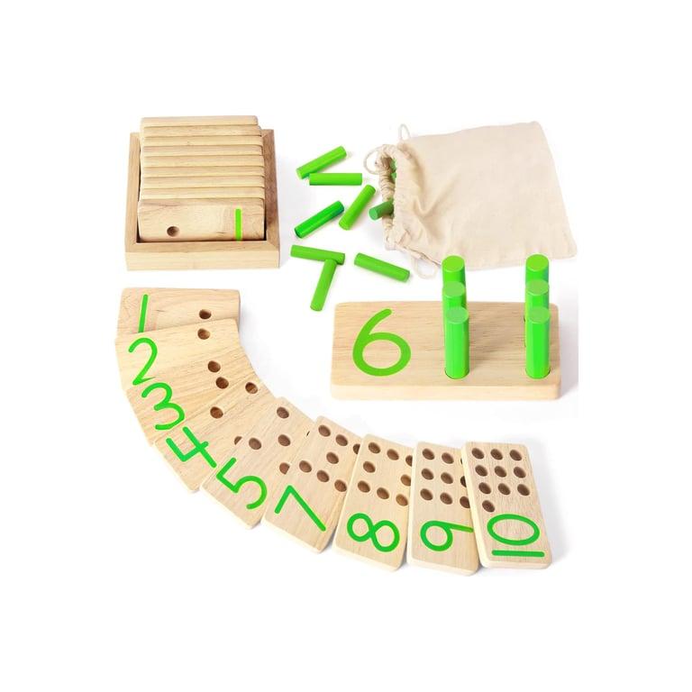 Montessori DINORUN Counting Peg Board