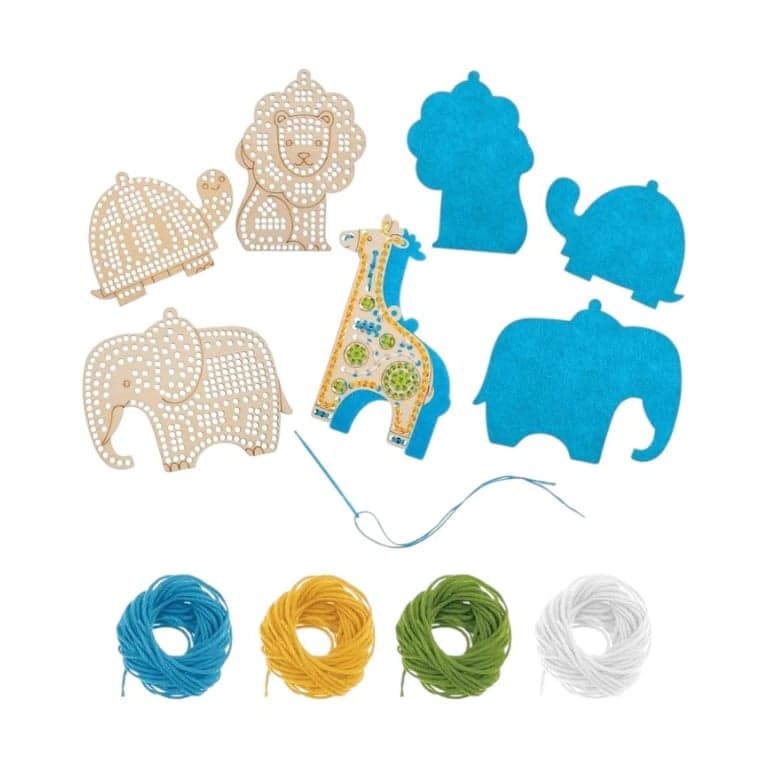 Stephen Joseph Wooden Lacing Cards Zoo