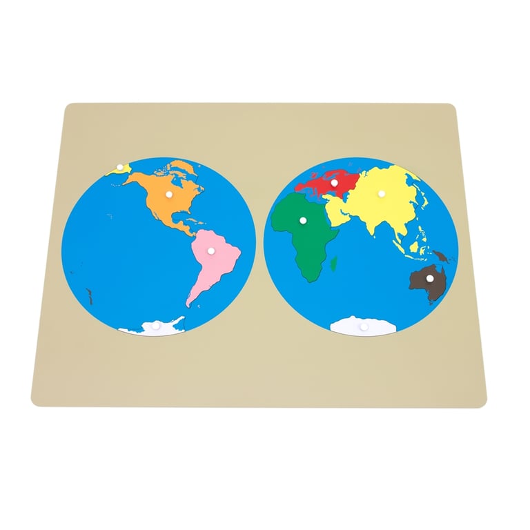 Montessori Alison's Montessori Puzzle Map of the World Premium Quality