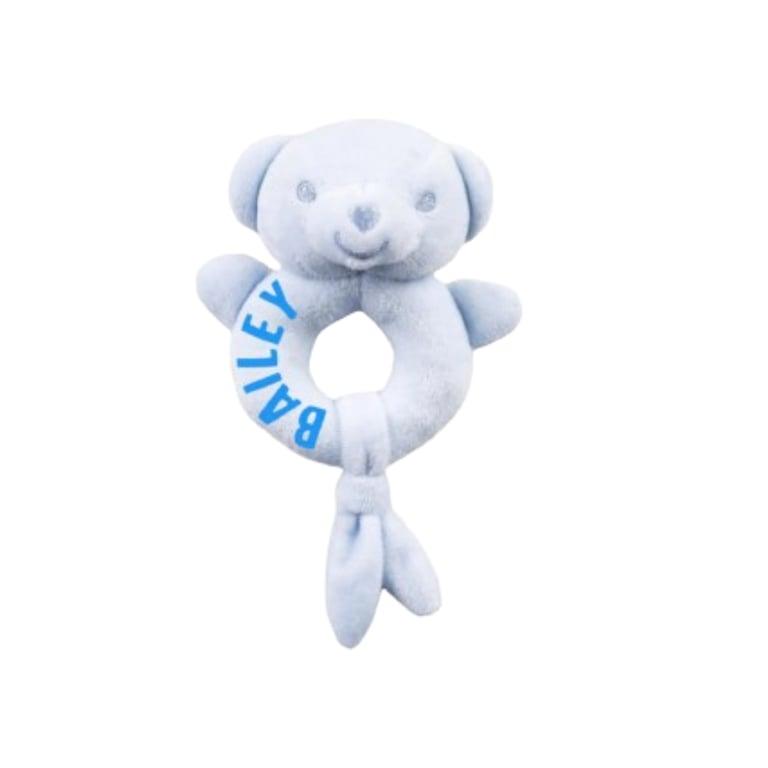 Montessori Tots of Love Baby Rattle Blue