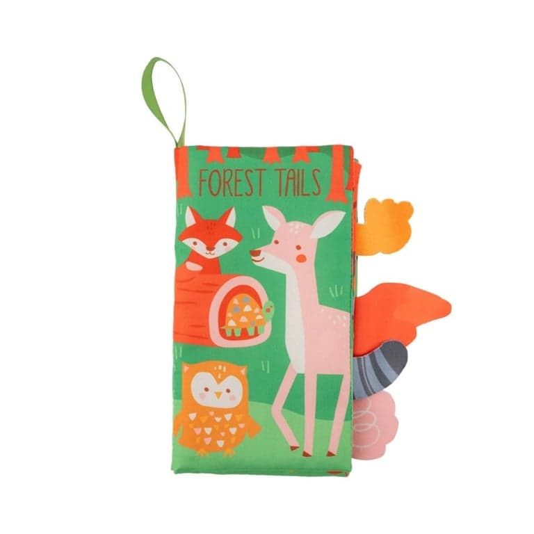 Stephen Joseph Soft Sensory Book With Tails Forest