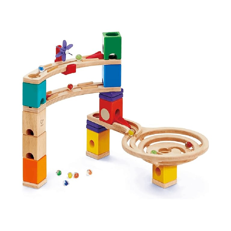 Montessori Hape Quadrilla Race to the Finish Marble Run Blocks