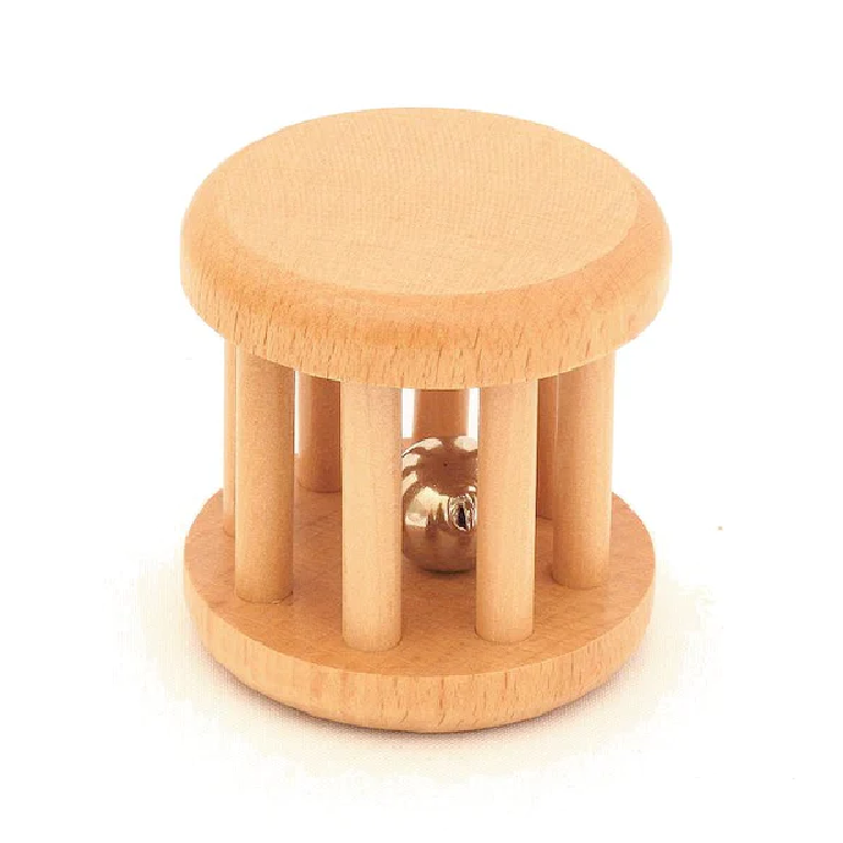 Montessori Pink Montessori Natural Baby Toy Small Bell