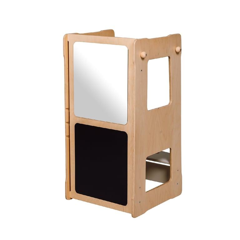 Montessori Woodjoy Learning Tower PIC With Mirror & Chalkboard