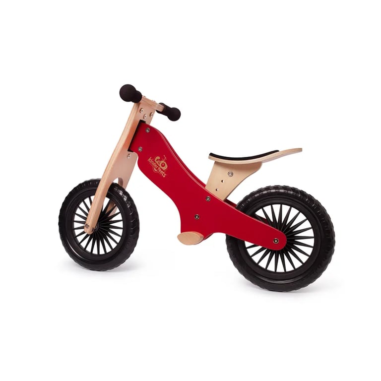 Montessori Kinderfeets Classic Balance Bike Cherry Red