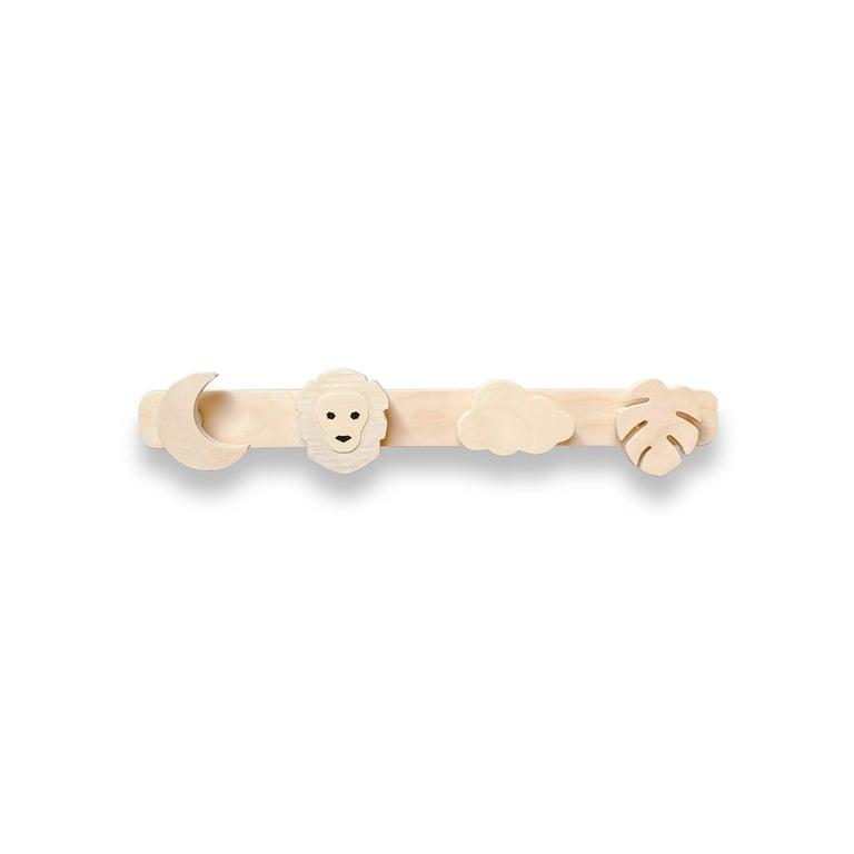 Montessori toddie.nl Wooden Coat Rack Jungle