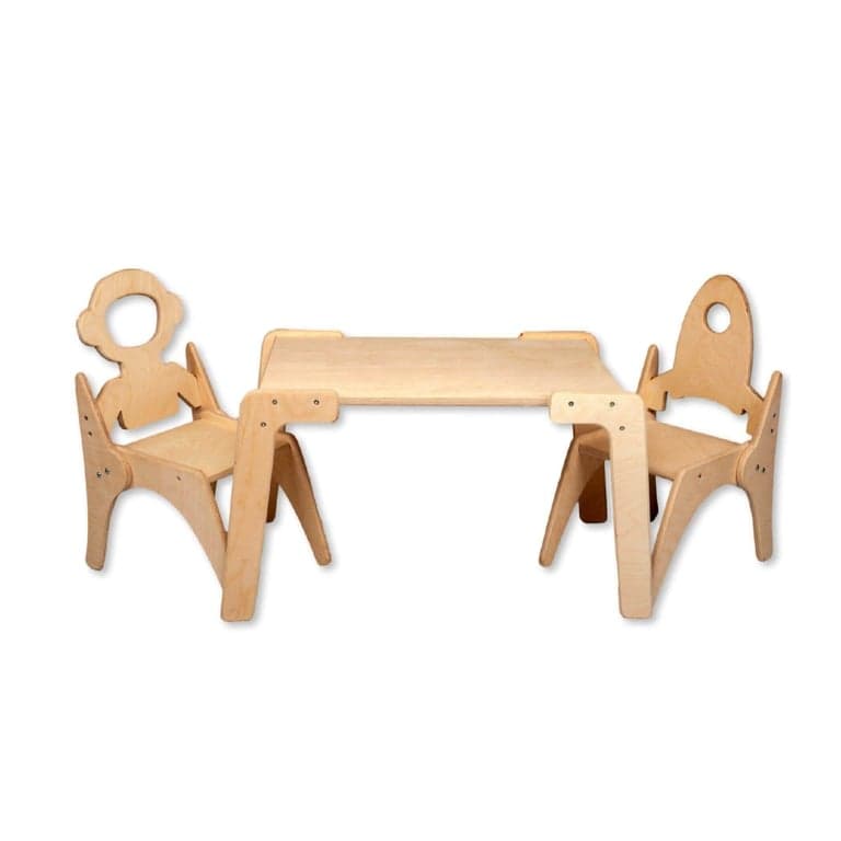 Kidodido Table With 1 Rocket Chair and 1 Astro Chair