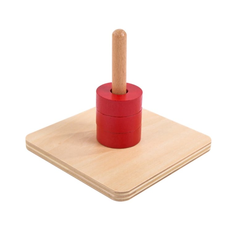 Montessori E&O Montessori Discs on Vertical Dowel