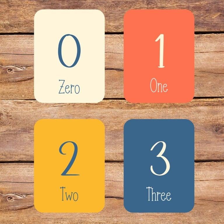 Montessori ASHPaperDesign Number Flashcards