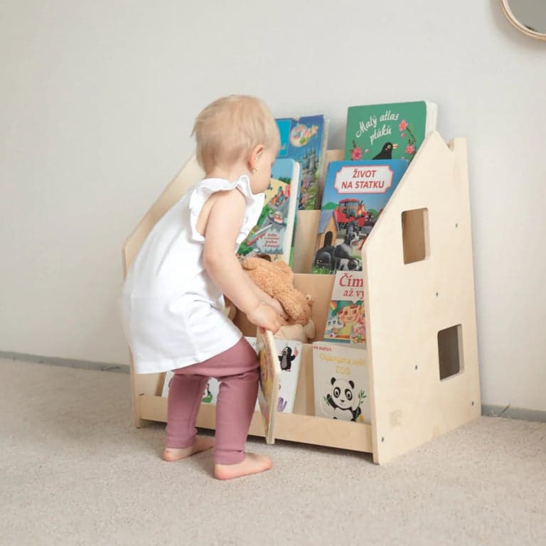 Busy Kids Bookshelf Varnished