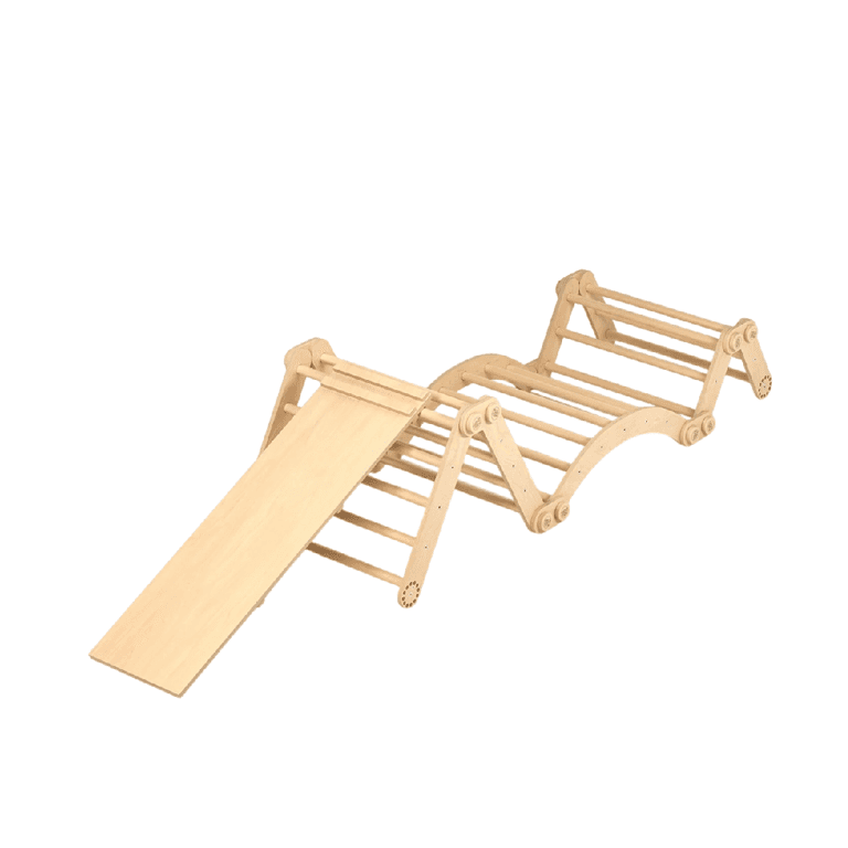 Montessori Klimspeel Wereld Pikler Triangle Set XL Natural