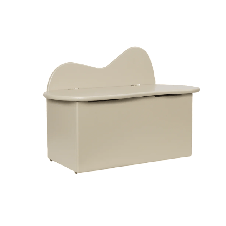 Montessori Ferm Living Slope Storage Bench Cashmere