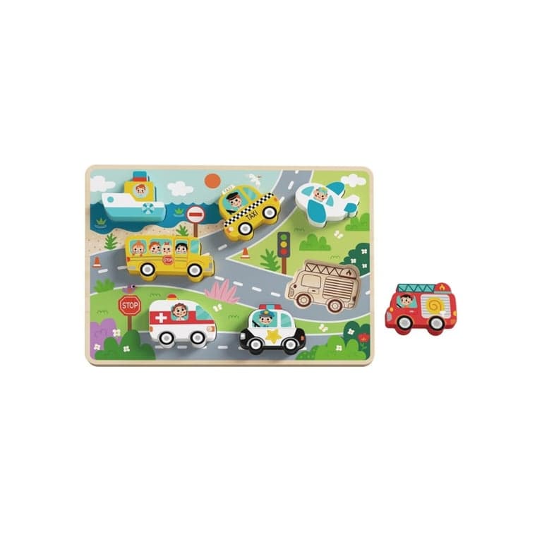 Tooky Toy Shape Puzzle Transportation