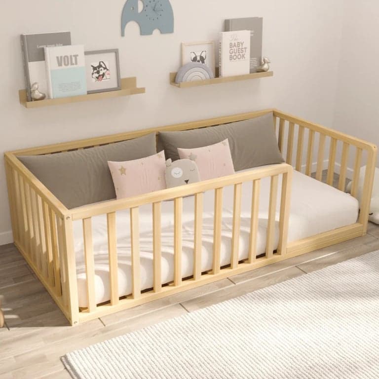 Montessori SignaturedWood Romeo Queen Floor Bed 17H