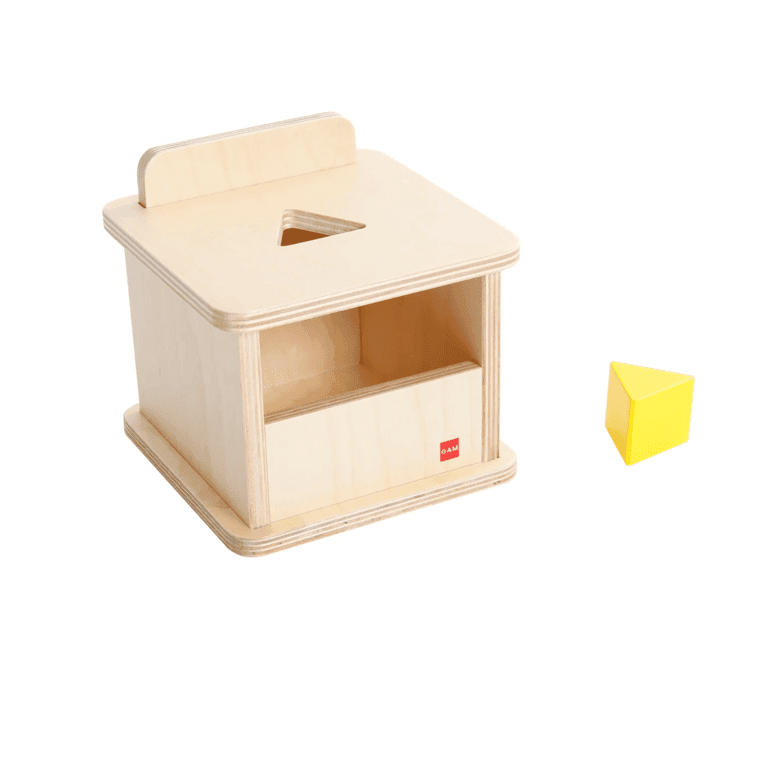 GAM Montessori Imbucare Box With Triangular Prism