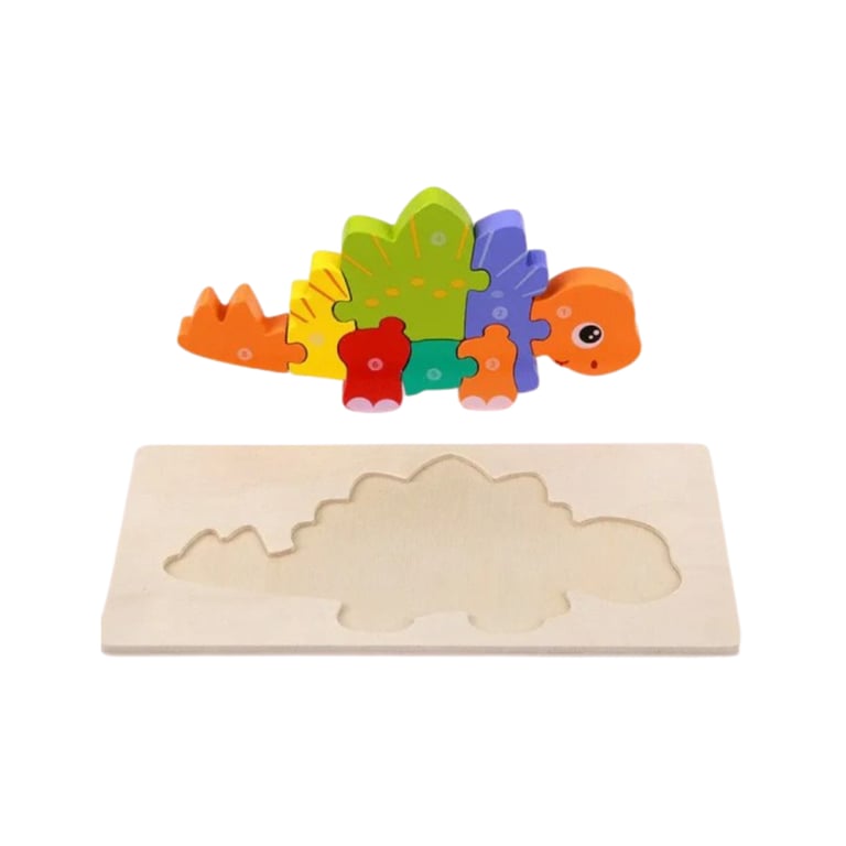 Montessori Seaside-Montessori 3D Puzzle Stegosaurus