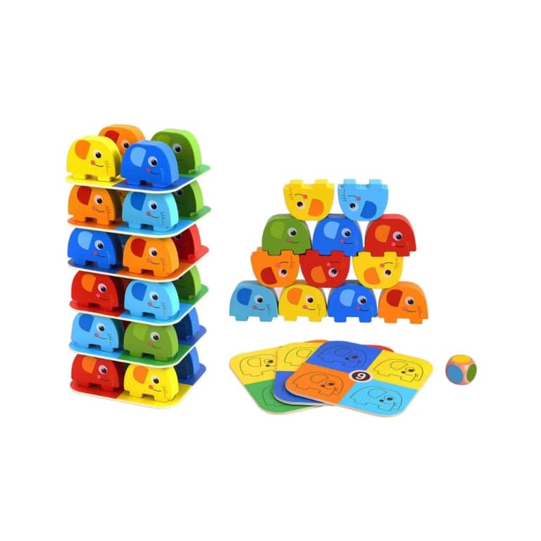 Woopie Green Stacking Toy Elephant