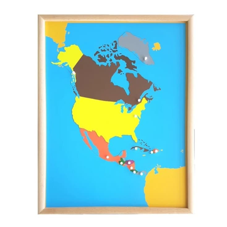 Montessori IFIT Montessori Puzzle Map of North America