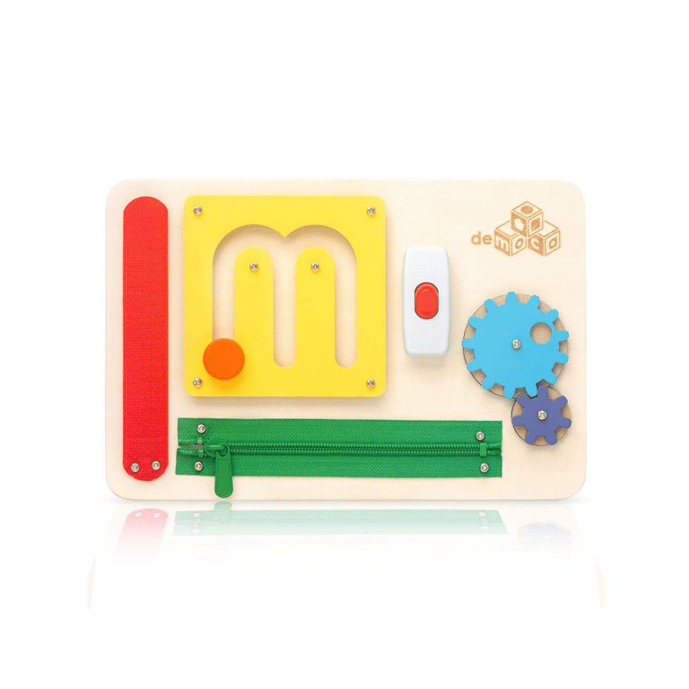 Montessori deMoca Busy Board Colorful