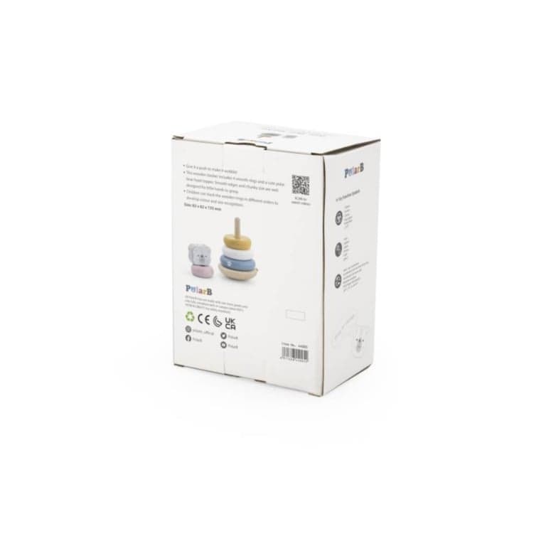PolarB Ring Stacker Polar Bear | MontiPlanet.com.au Montessori Toys ...