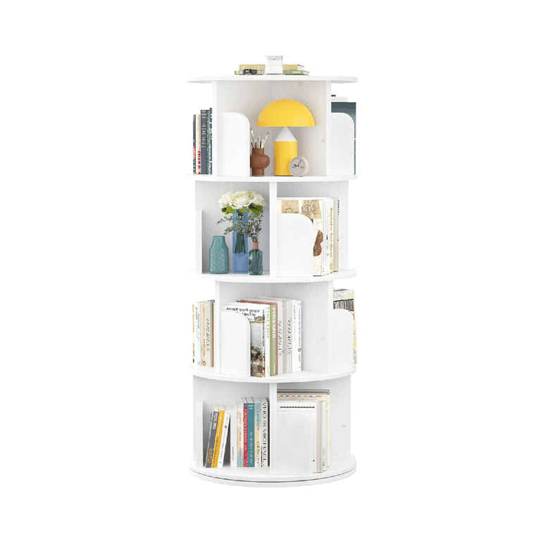 Montessori Aheaplus Rotating Bookshelf White