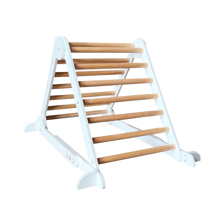 Montessori Little Partners Learn 'N Climb Triangle Soft White With Natural