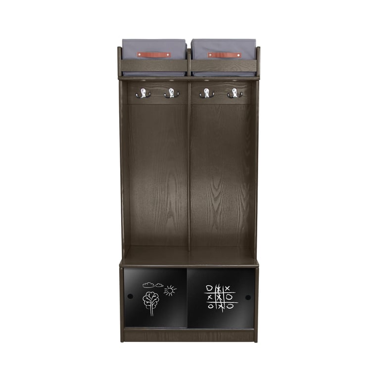 Montessori Little Partners Learn 'N Store Deluxe Cubby Premium Charcoal Gray