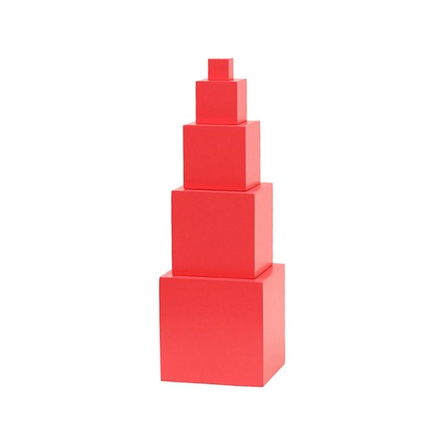 Montessori Kid Advance Montessori Toddler Pink Tower 5 Steps