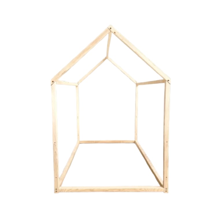 Montessori Simre Kids Woodland Montessori House Floor Bed Double Option 1 No Slats