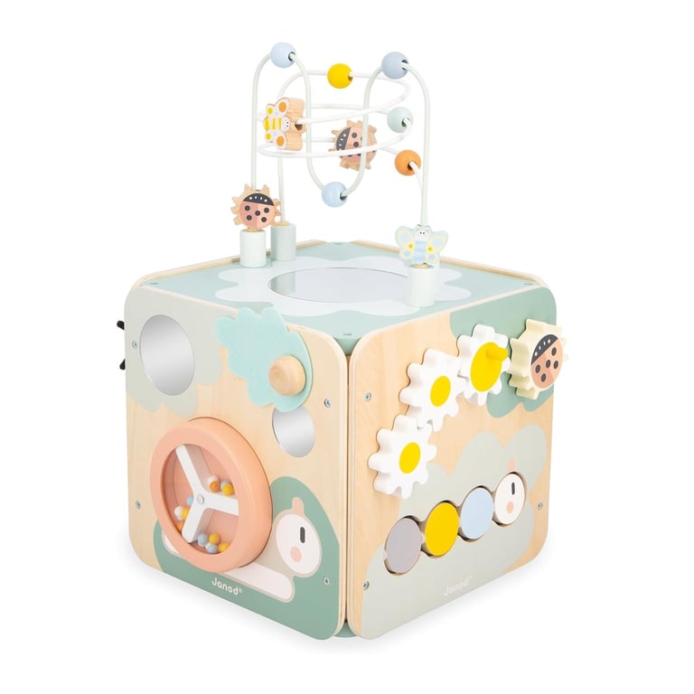 Montessori Janod Sweet Cocoon Multi-Activity Maxi Cube