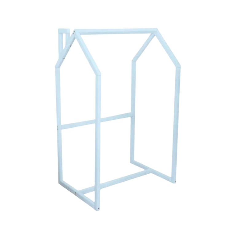 Montessori BusyWood Kids Clothing Rack Blue