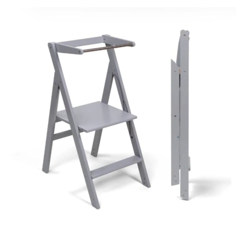 Ette Tete Step N Fold Toddler Tower Gray